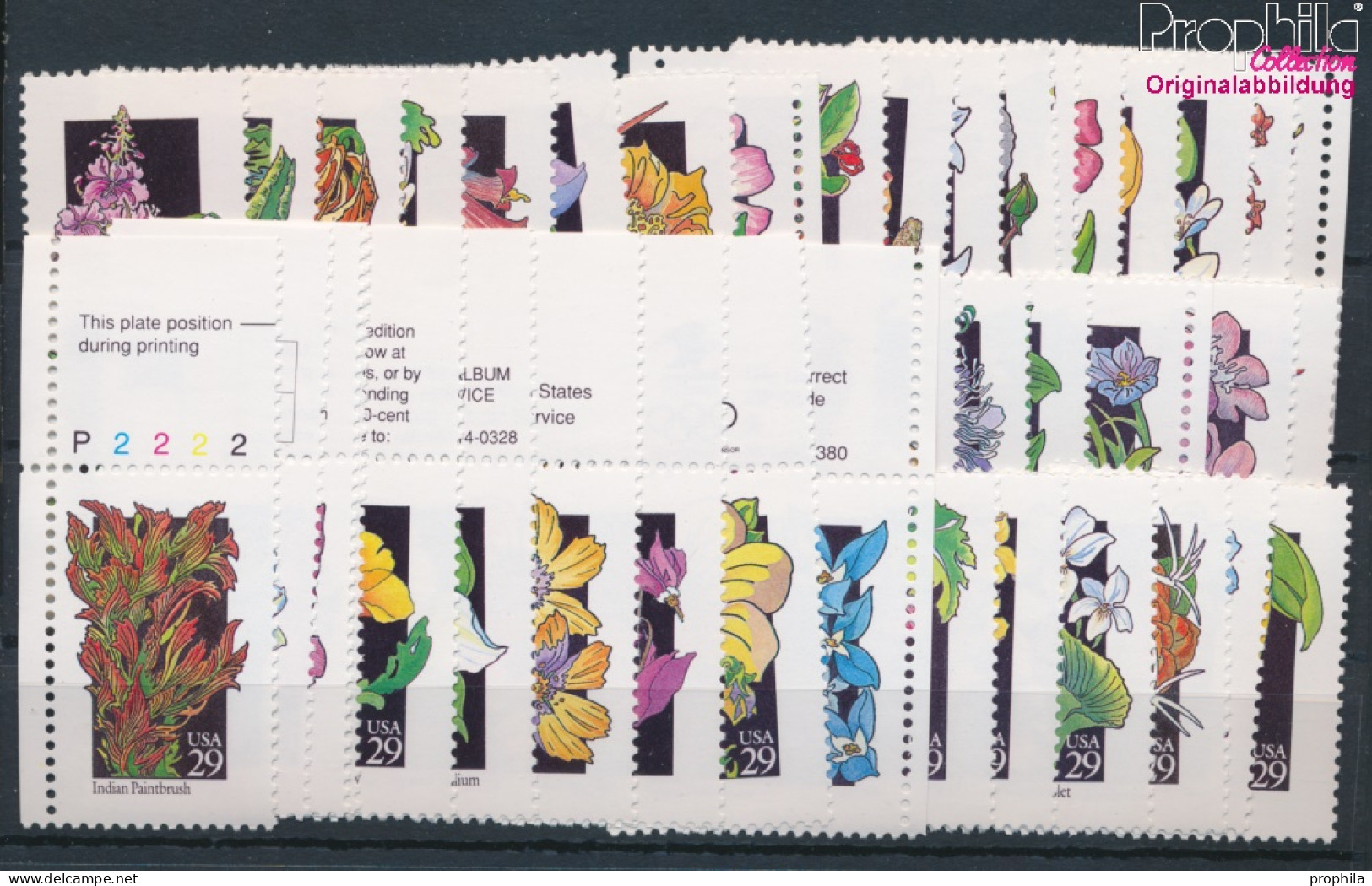 USA 2252-2301 (kompl.Ausg.) Postfrisch 1992 Wildblumen (10348640 - Unused Stamps