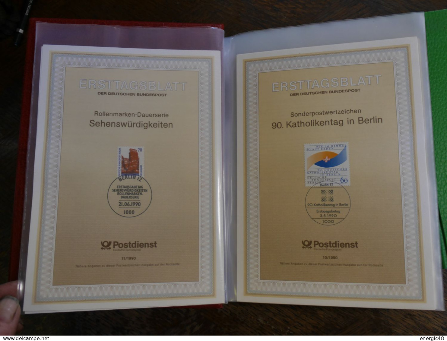 Lot De 2 Classeurs Etat Neuf Avec Documents Allemagne De 1985 A 1990 Et 1989 -90 A Voir ! - Sammlungen (im Alben)