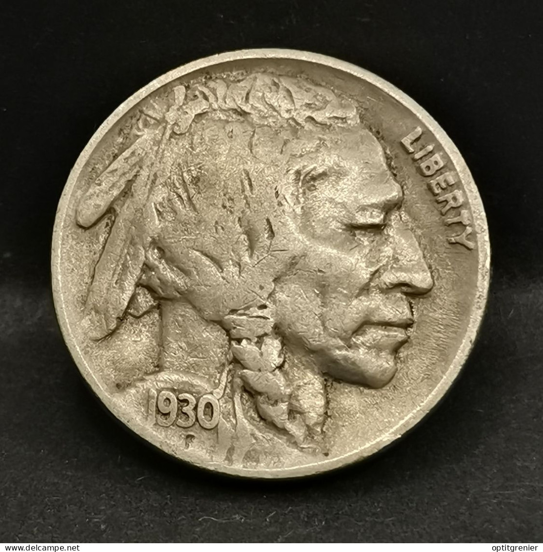 5 CENTS BUFFALO NICKEL 1930 USA ( BISON & TETE D'INDIEN ) - 1913-1938: Buffalo