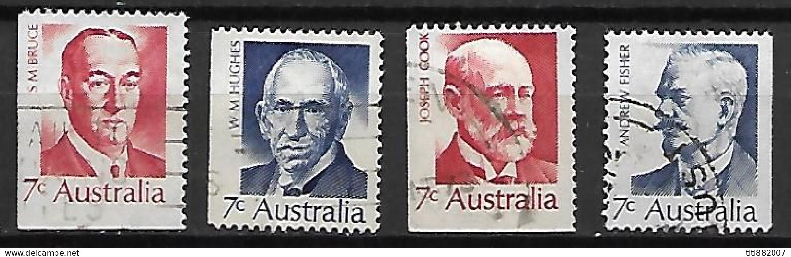 AUSTRALIE   -  1972.   Célébrités .   Série Complète - Used Stamps