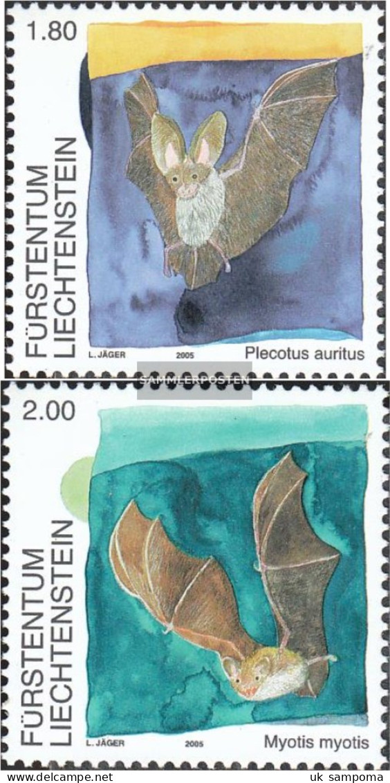 Liechtenstein 1389-1390 (complete Issue) Unmounted Mint / Never Hinged 2005 Bats - Nuovi