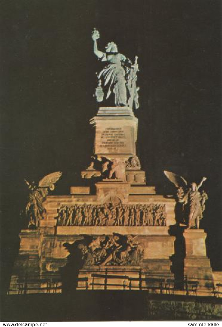 18088 - Rüdesheim - Niederwalddenkmal Nachts - Ca. 1975 - Rüdesheim A. Rh.