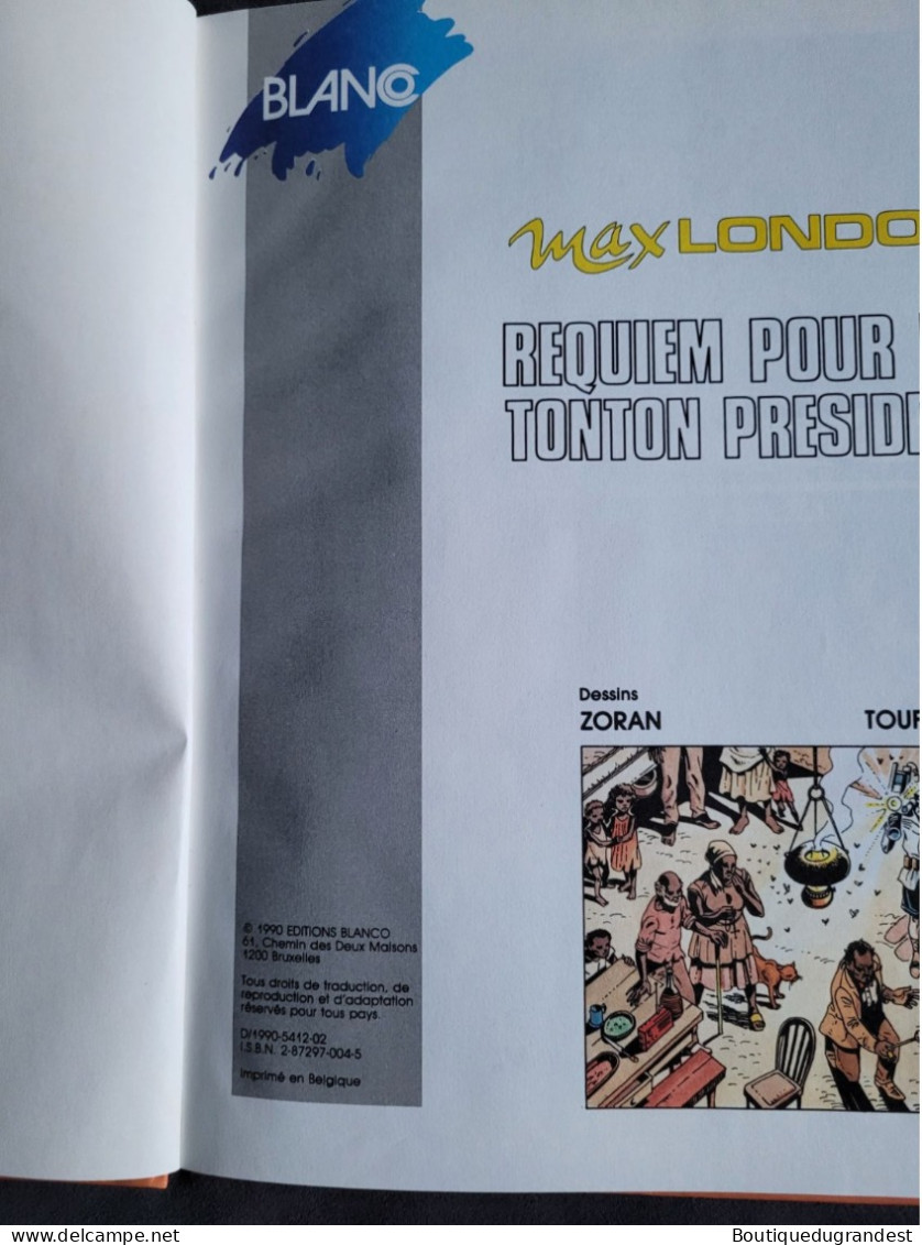 BD Max London Requiem Pour Un Tonton Président - Andere & Zonder Classificatie