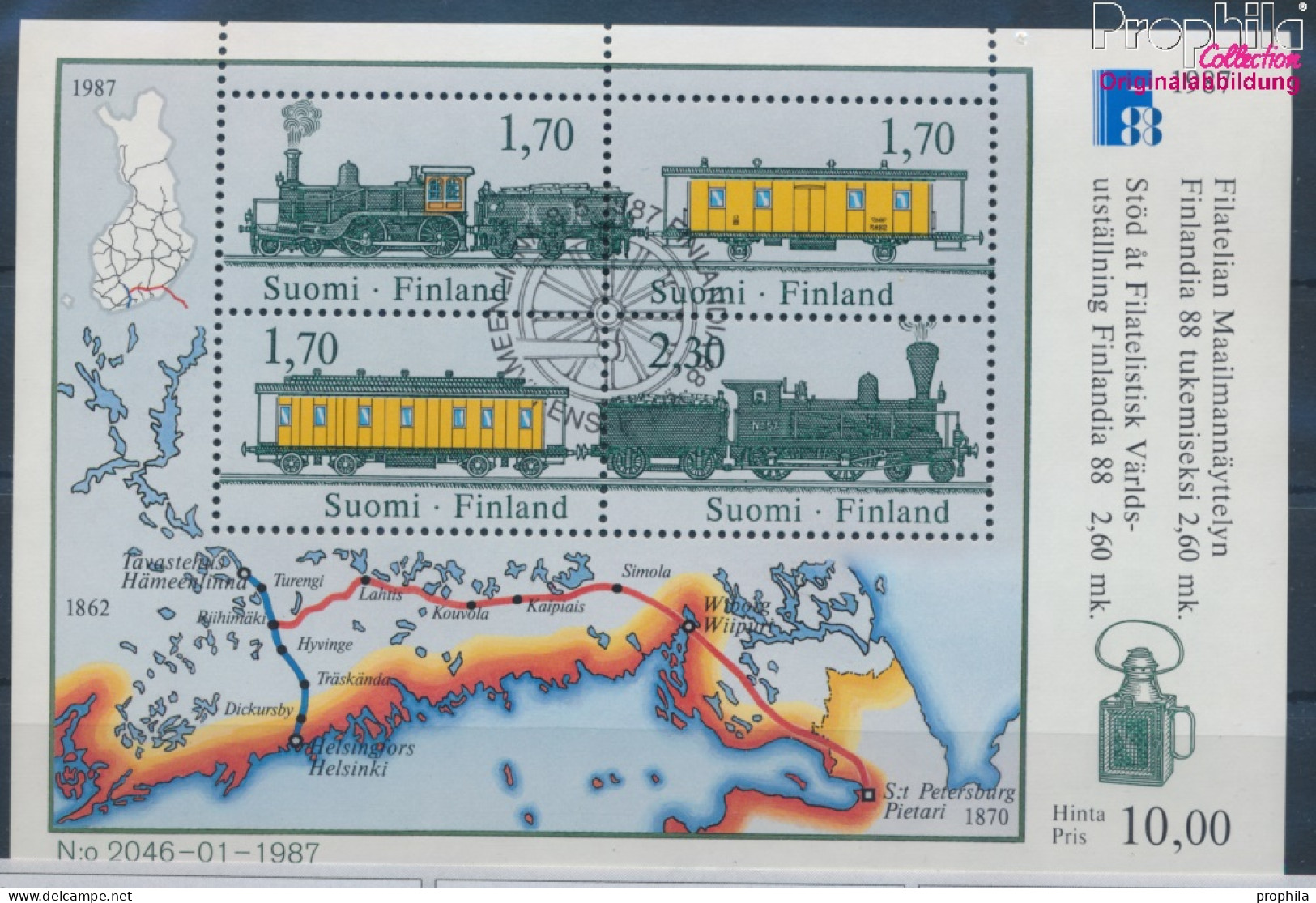 Finnland Block3 (kompl.Ausg.) Gestempelt 1987 Postzug (10343789 - Usati