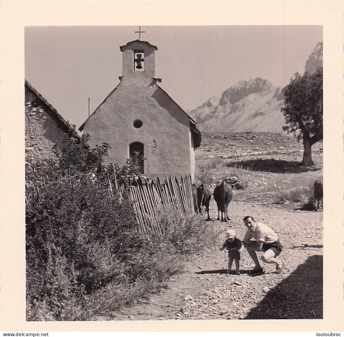 ALPES CHAPELLE DE GIERS 1958 PHOTO ORIGINALE  9 X 9 CM - Orte
