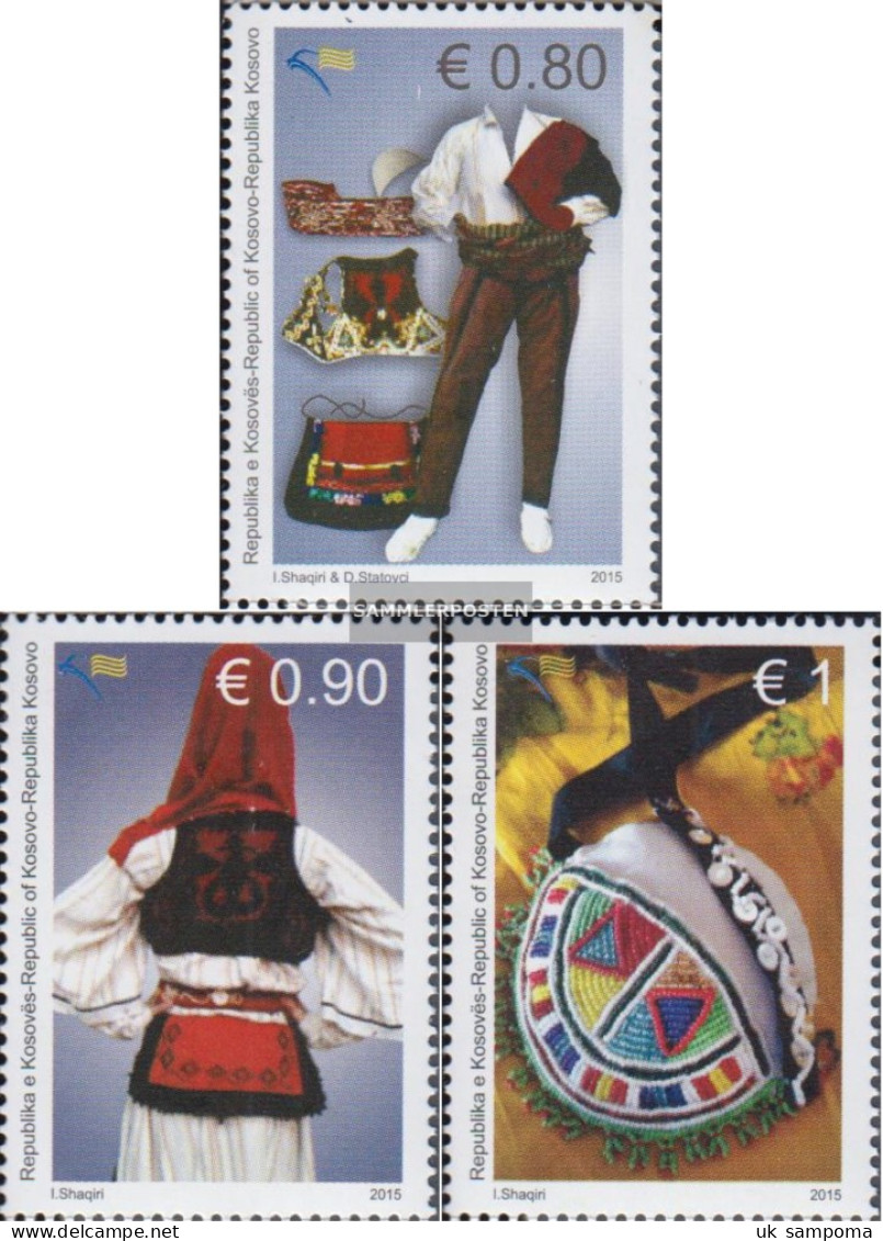 Kosovo 316-318 (complete Issue) Unmounted Mint / Never Hinged 2015 Costumes - Kosovo