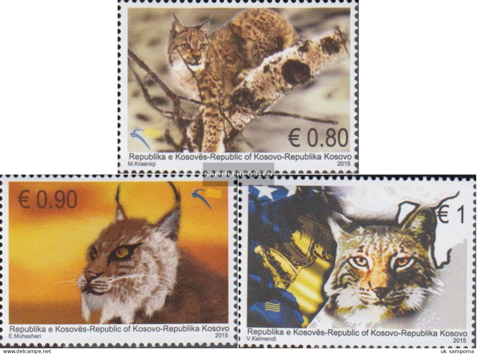 Kosovo 303-305 (complete Issue) Unmounted Mint / Never Hinged 2015 Balkanluchs - Kosovo