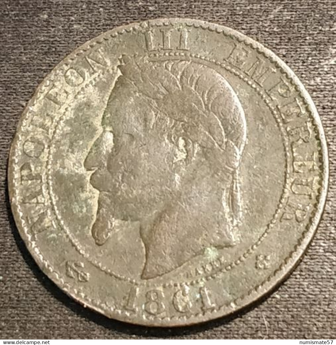 FRANCE - 5 CENTIMES 1861 BB - Napoléon III - Tête Laurée - Gad 155 - KM 797.2 - 5 Centimes