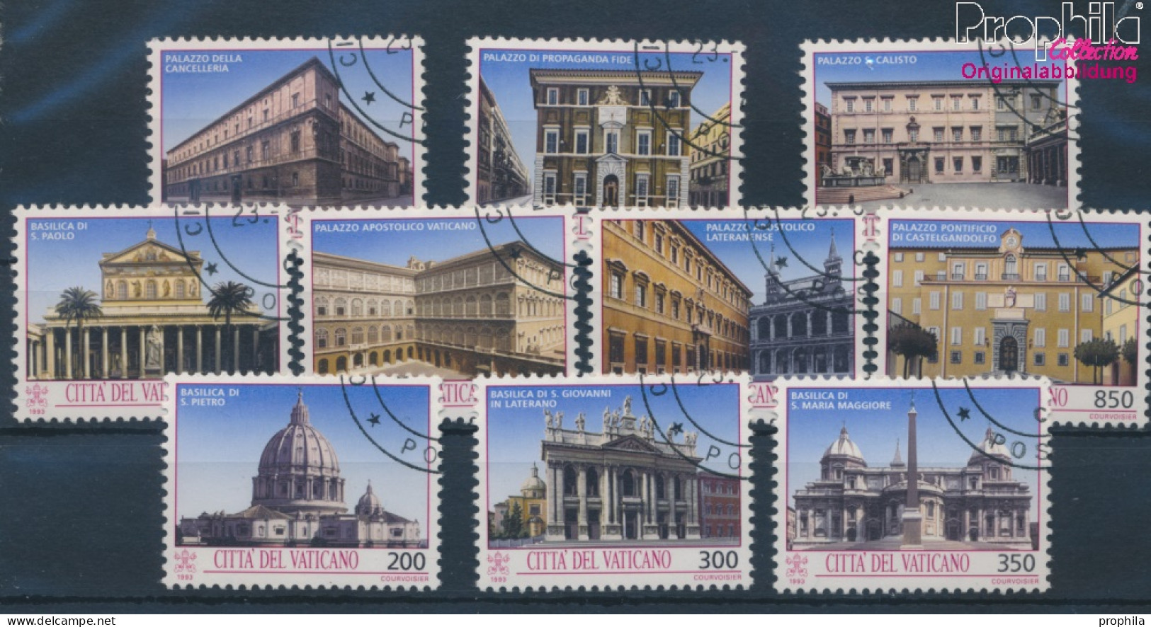 Vatikanstadt 1080-1089 (kompl.Ausgabe) Gestempelt 1993 Baudenkmäler (10352243 - Oblitérés
