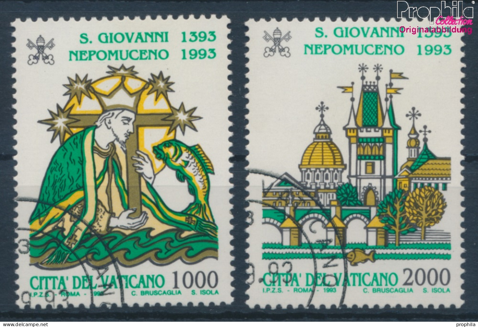 Vatikanstadt 1097-1098 (kompl.Ausgabe) Gestempelt 1993 Johannes Von Nepomuk (10352246 - Usados