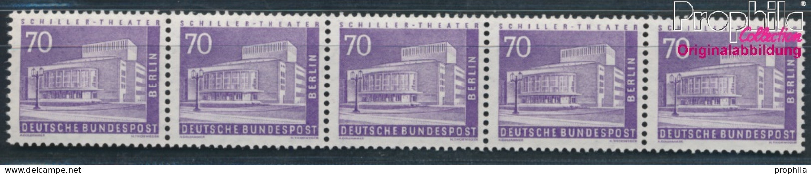 Berlin (West) 152R Fünferstreifen Postfrisch 1956 Stadtbilder (10347919 - Nuovi