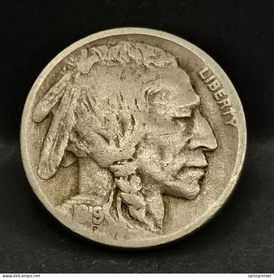 5 CENTS BUFFALO NICKEL 1919 USA ( BISON & TETE D'INDIEN ) - 1913-1938: Buffalo