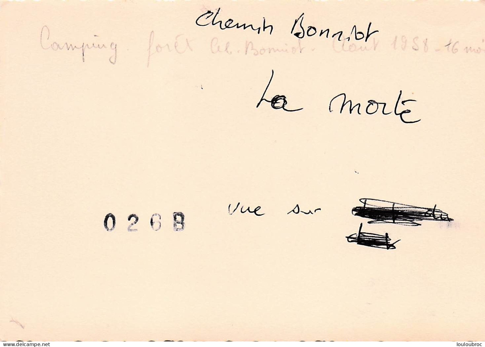 ALPES CAMPING FORET CHEMIN BONNIOT 1958 ET RENAULT 4CV  ALPINISME PHOTO ORIGINALE  12 X 9 CM - Plaatsen