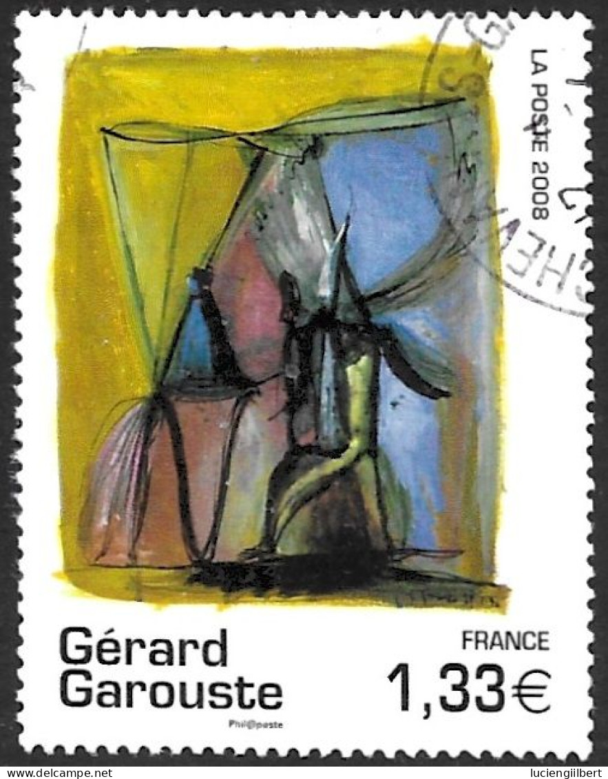 TIMBRE N° 4244 -   TABLEAU GERARD GAROUSTE -   OBLITERE  -  2008 - Used Stamps