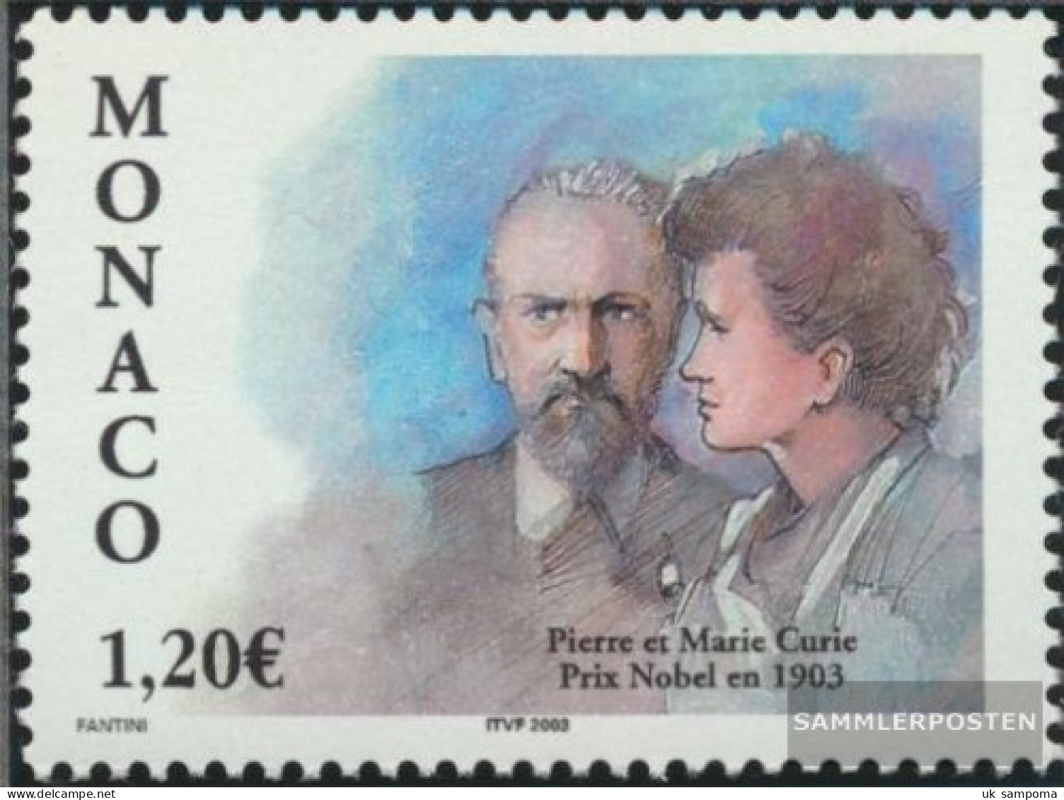 Monaco 2663 (complete Issue) Unmounted Mint / Never Hinged 2003 Pierre And Marie Curie - Ungebraucht
