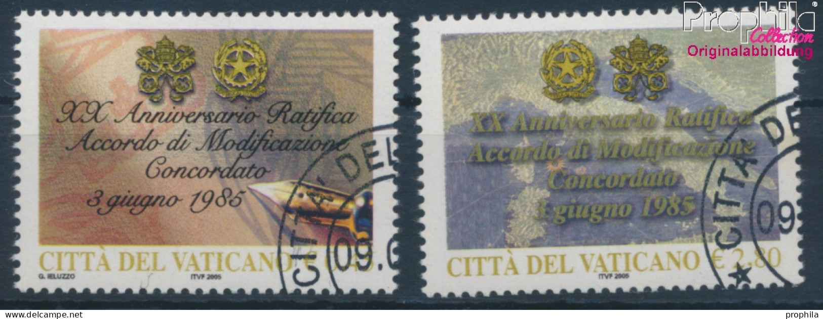 Vatikanstadt 1523-1524 (kompl.Ausg.) Gestempelt 2005 Konkordat (10352366 - Used Stamps