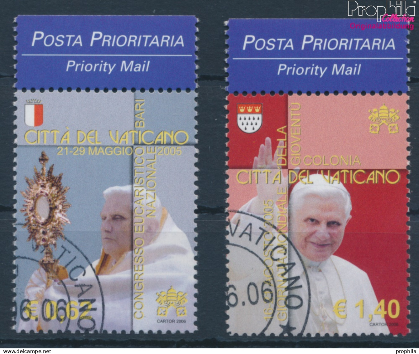 Vatikanstadt 1558-1559 (kompl.Ausg.) Gestempelt 2006 Reisen Papst Benedikt XVI. (10352381 - Used Stamps