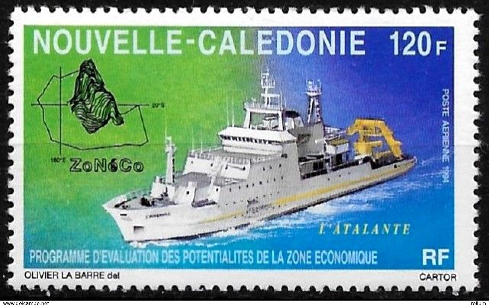 Nouvelle Calédonie 1994 - Yvert Nr. PA 321 - Michel Nr. 1011 ** - Neufs