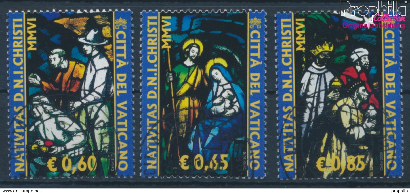 Vatikanstadt 1566A-1568A (kompl.Ausg.) Gestempelt 2006 Weihnachten (10352385 - Used Stamps