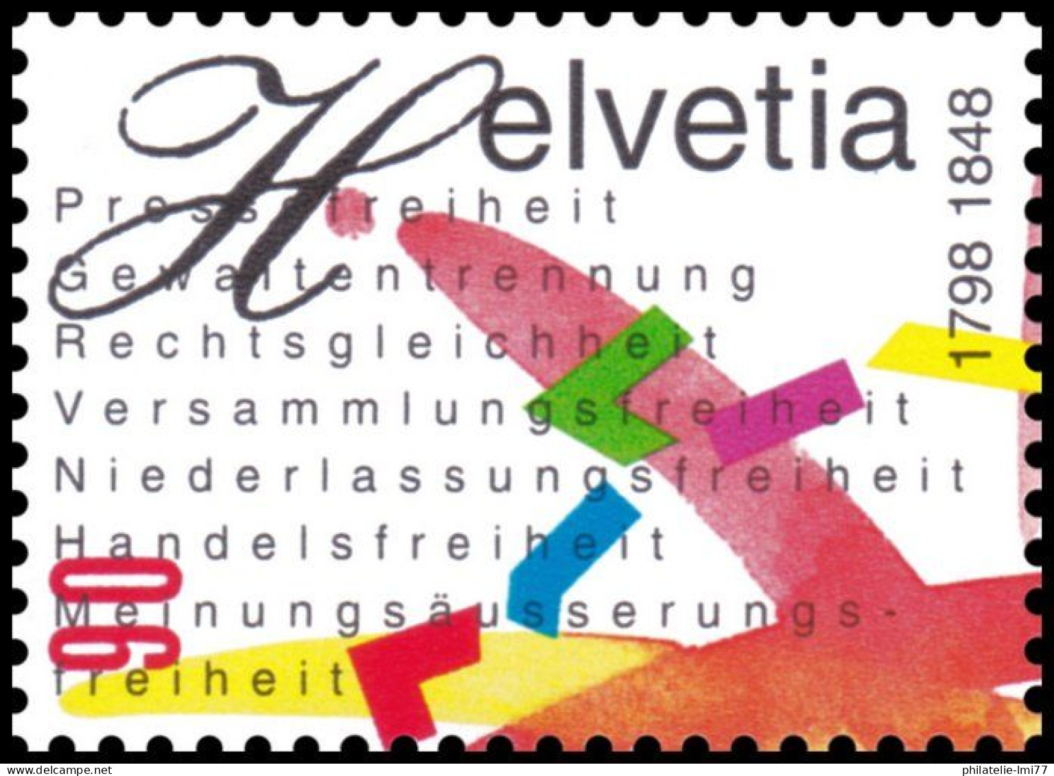 Timbre De Suisse N° 1563 Neuf Sans Trace De Charnière - Unused Stamps