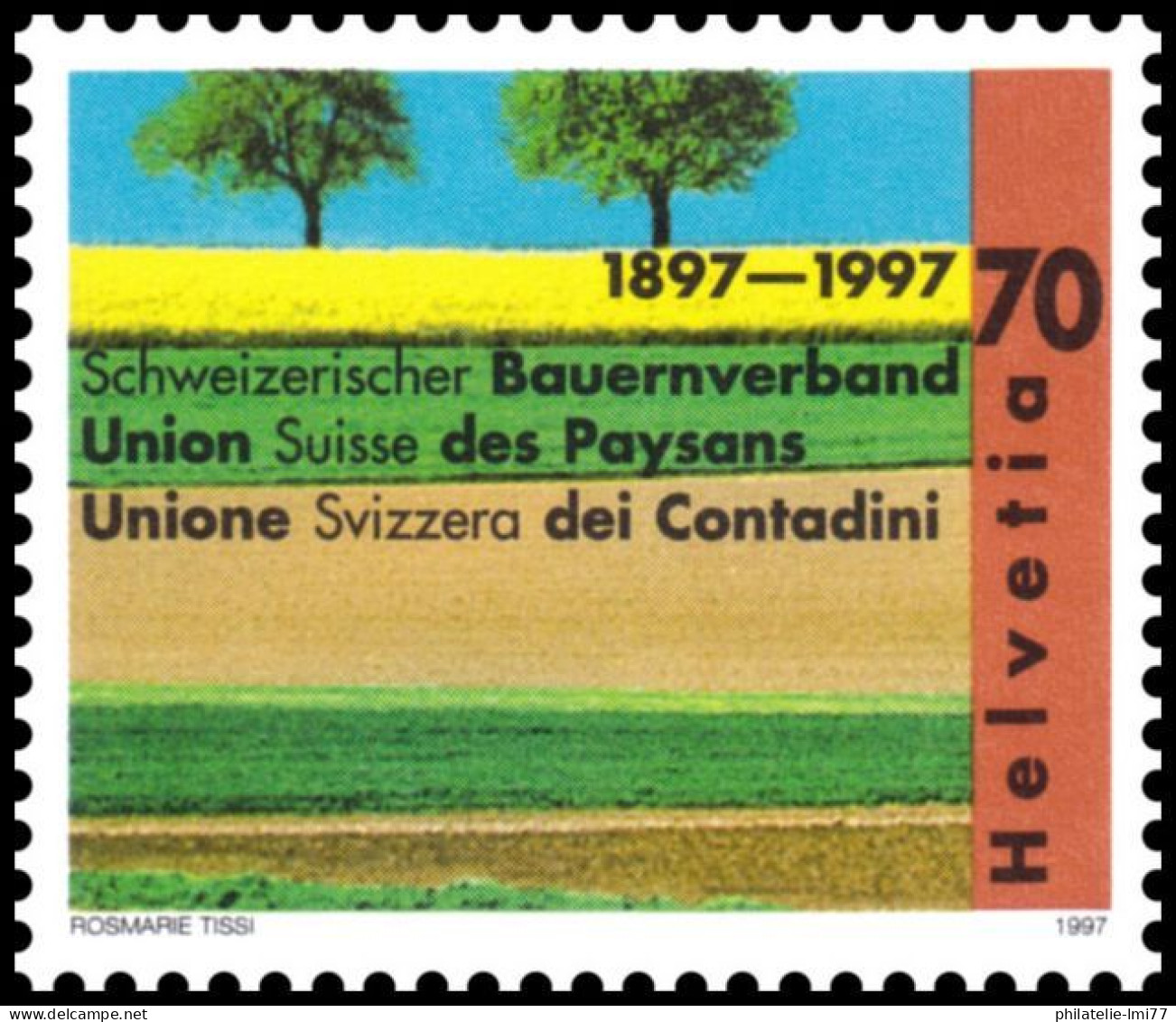 Timbre De Suisse N° 1544 Neuf Sans Trace De Charnière - Unused Stamps