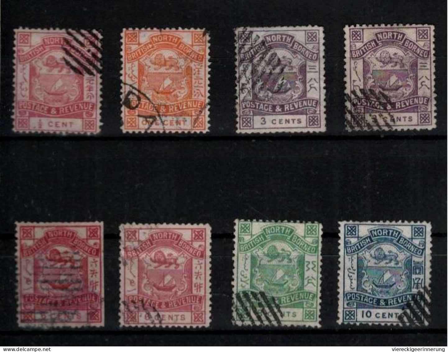 ! Lot Of 140 Stamps From British North Borneo, Nordborneo - Noord Borneo (...-1963)