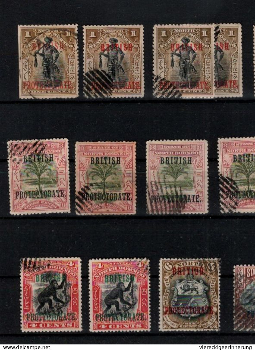 ! Lot Of 140 Stamps From British North Borneo, Nordborneo - North Borneo (...-1963)
