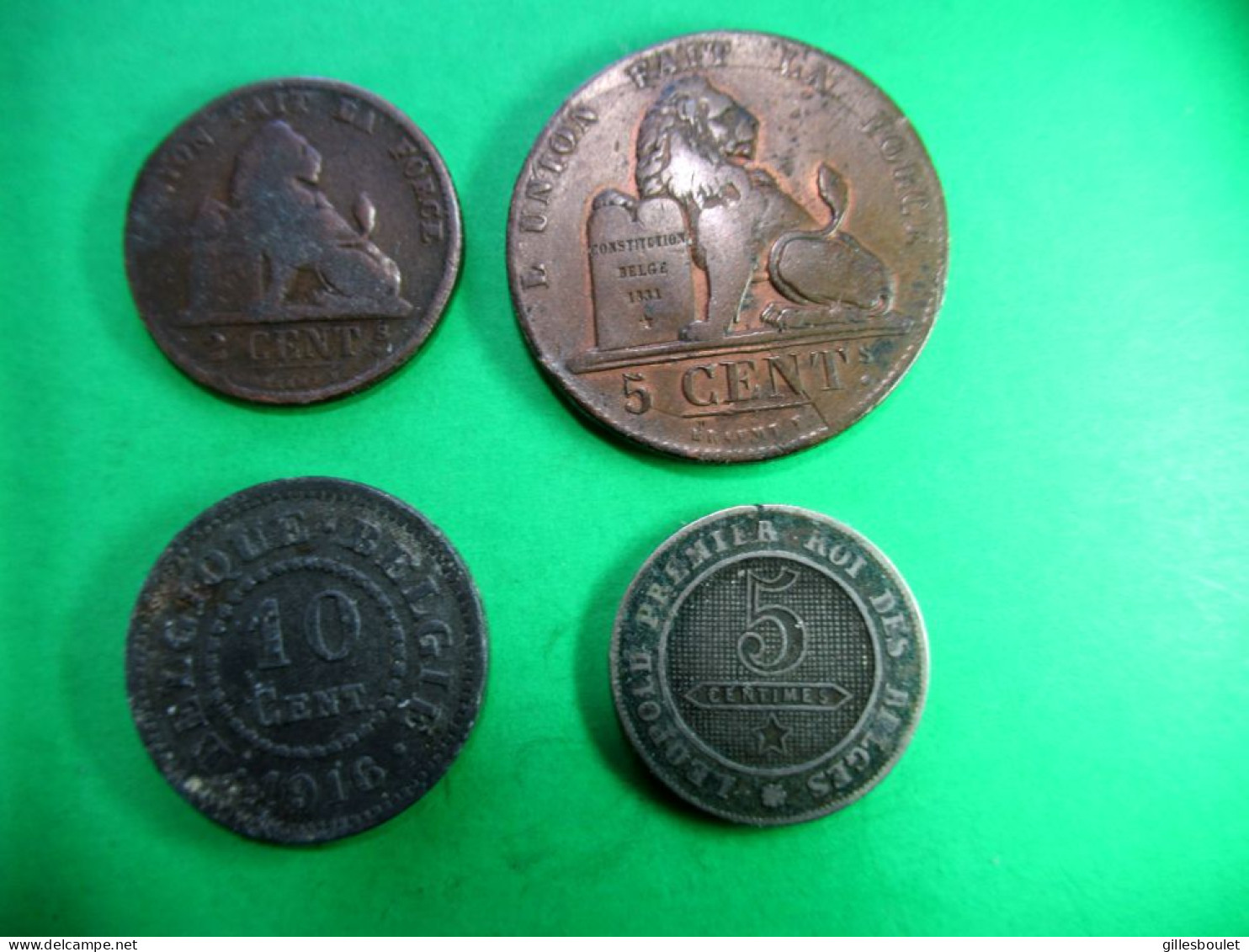 4 Belles Belges. 5 Centimes 1837 Et 1862. 2 Centimes 1876 Et 10 Centimes 1916. Toutes Belles. - 5 Cent
