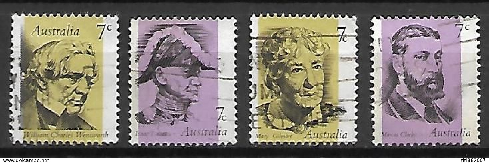AUSTRALIE   -  1973.   Célébrités .   Série Complète - Used Stamps