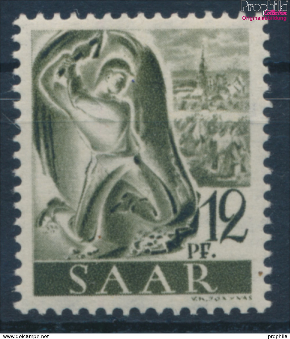 Saarland 211X Fallendes Wasserzeichen Postfrisch 1947 Berufe Und Ansichten (10357438 - Usados