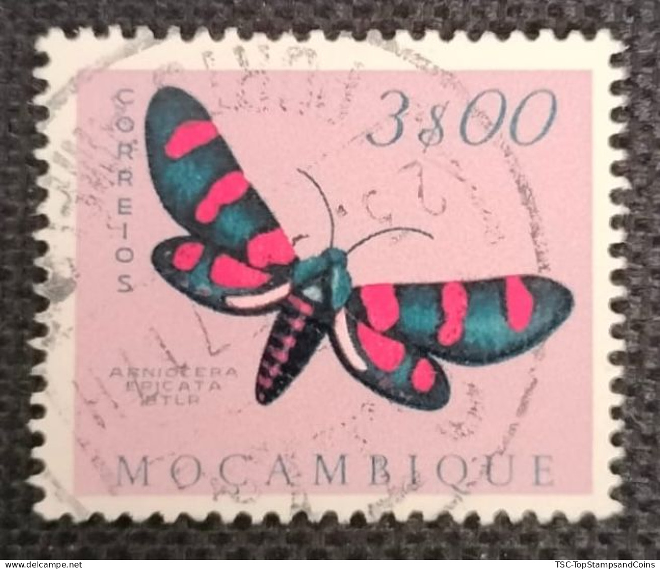 MOZPO0400UB - Mozambique Butterflies - 3$00 Used Stamp - Mozambique - 1953 - Mozambique