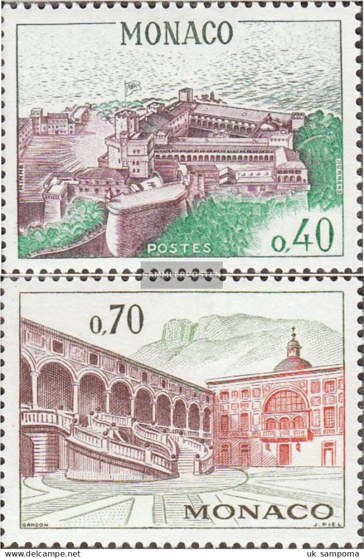 Monaco 777-778 (complete Issue) Unmounted Mint / Never Hinged 1964 Structures - Ungebraucht