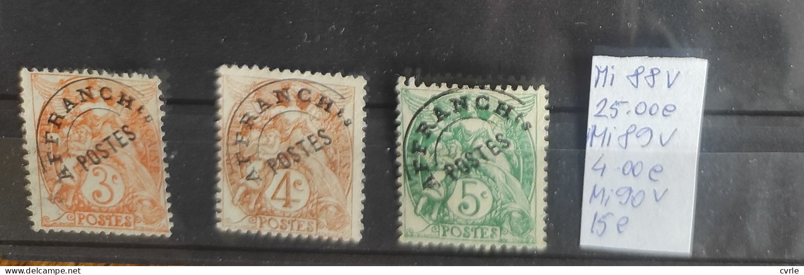 Allegory (Type Blanc) Precancellation Stamps - 1893-1947