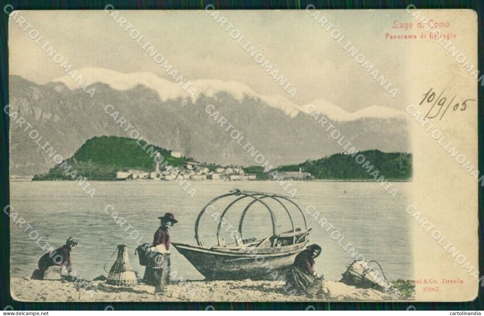 Como Bellagio Lago Di Como Barca Lavandaie Cartolina MT2214 - Como