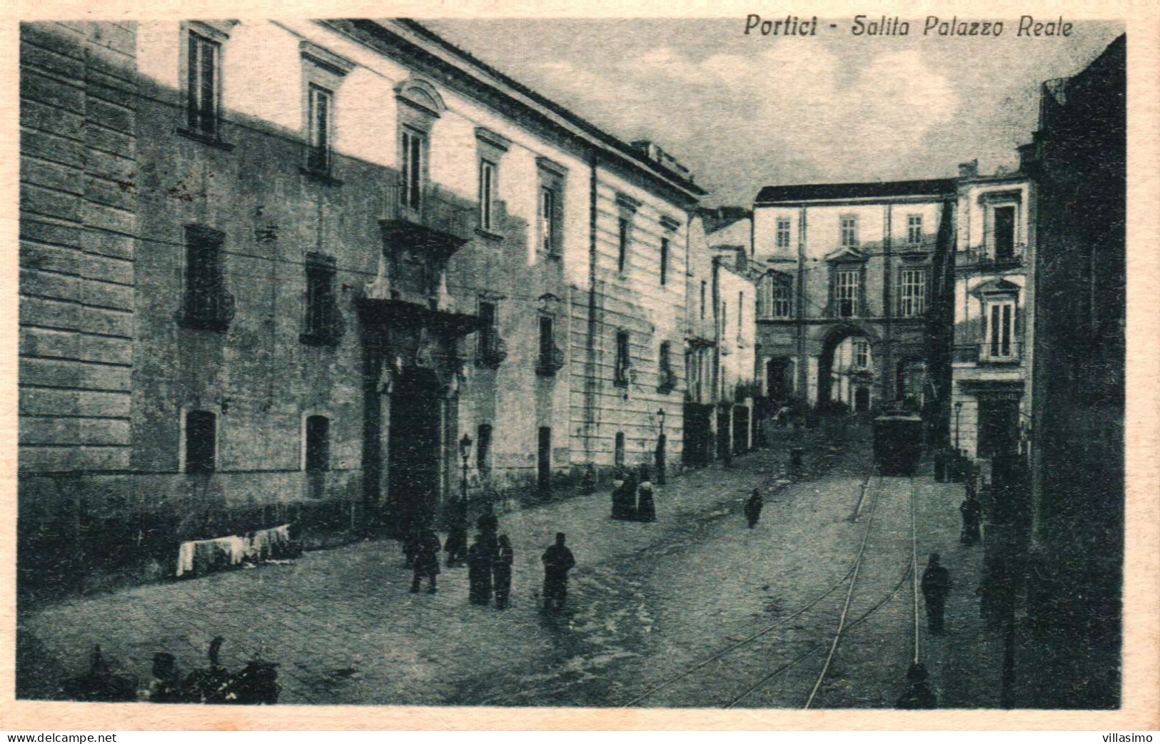 Campania - Napoli - Portici - Salita Palazzo Reale - V. 1921 - Portici