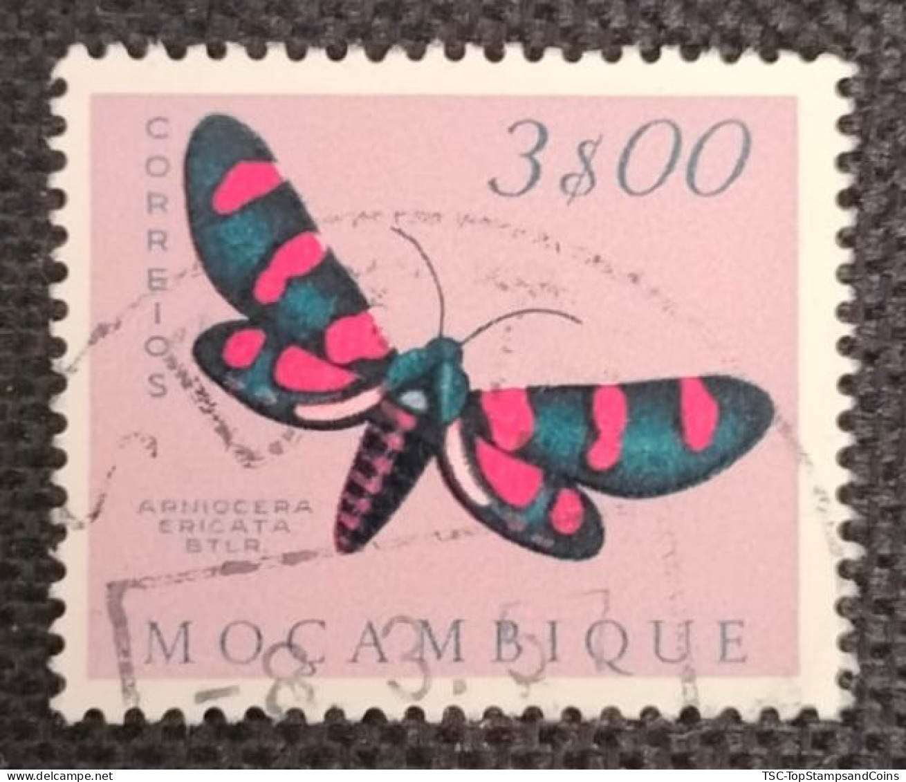 MOZPO0400UD - Mozambique Butterflies - 3$00 Used Stamp - Mozambique - 1953 - Mozambique