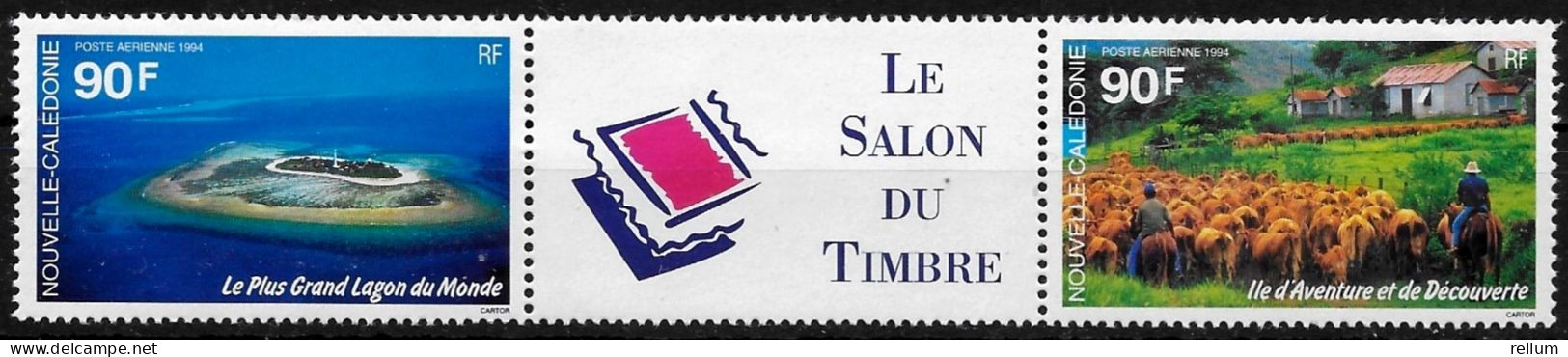 Nouvelle Calédonie 1994 - Yvert Nr. PA 323 A - Michel Nr. 1018/1019 Str. ** - Unused Stamps