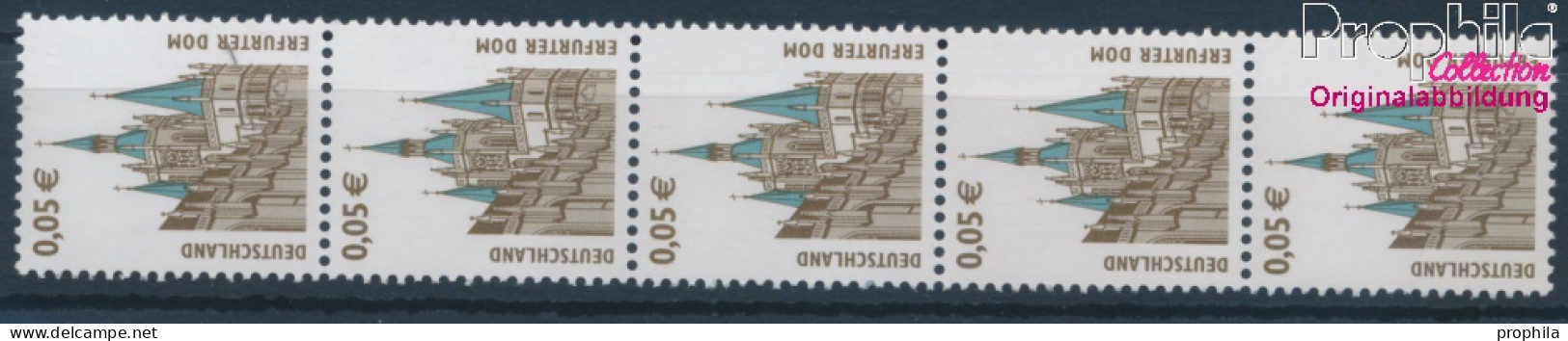 BRD 2381R Fünferstreifen (kompl.Ausg.) Postfrisch 2004 Sehenswürdigkeiten (10343317 - Unused Stamps