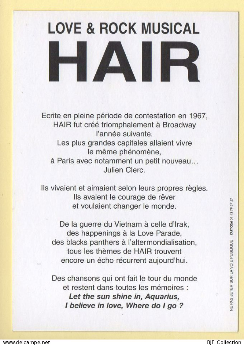 HAIR – Comédie Musicale / Palais Des Sports / 2004 / Musique Et Musiciens - Musique Et Musiciens