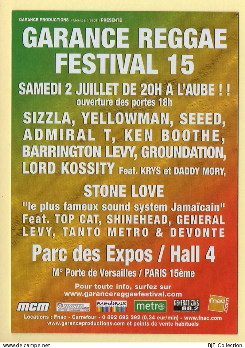 GARANCE REGGAE FESTIVAL 15 / Parc Des Expos / 2005 / Musique Et Musiciens - Musique Et Musiciens