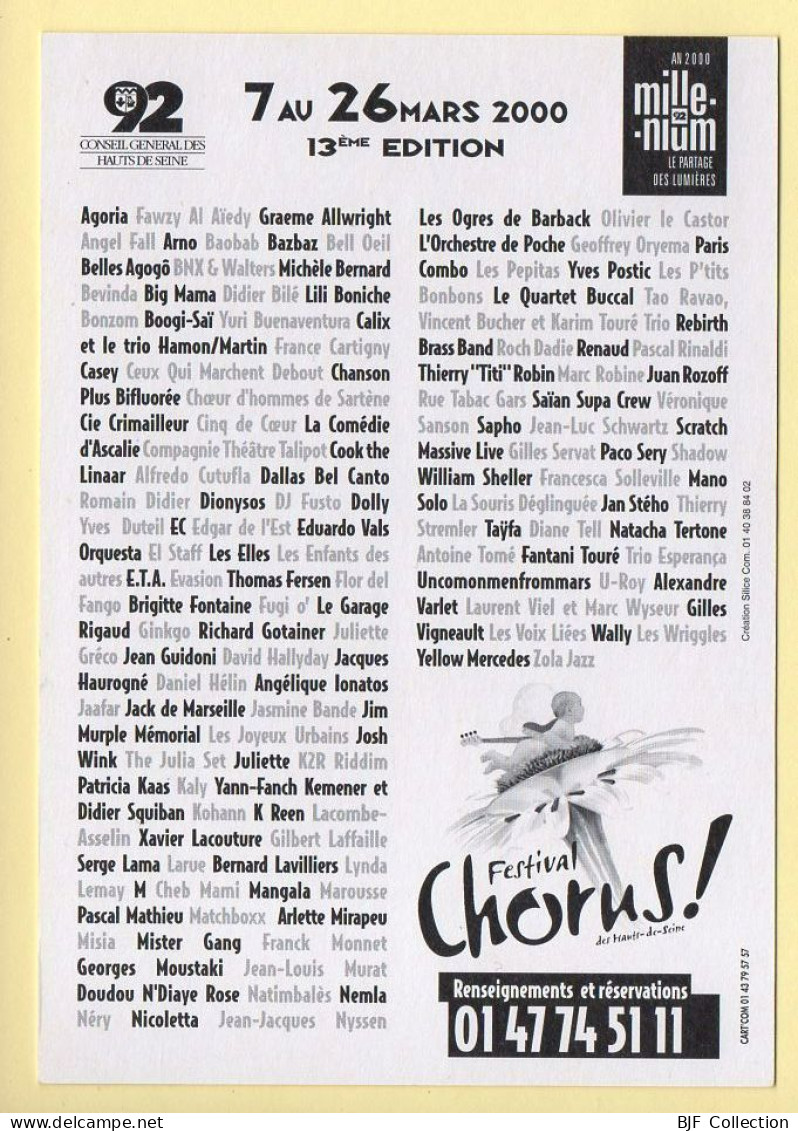 Festival Chorus ! Des Hauts-de-Seine / 2000 / Musique Et Musiciens - Musique Et Musiciens