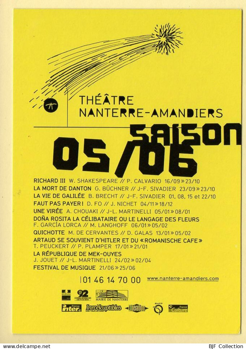Théâtre Nanterre-Amandiers / Saison 2005-2006 / Théâtre - Theater
