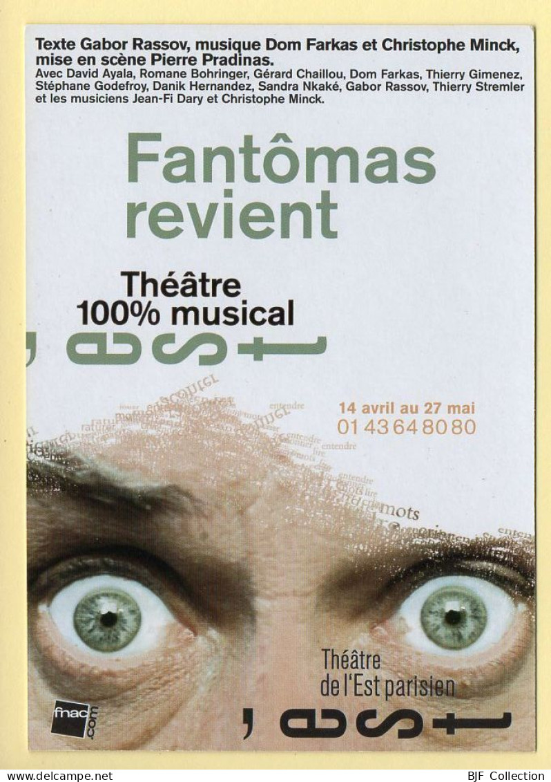 Fantômas Revient / Théâtre De L'Est Parisien / Spectacle - Sonstige & Ohne Zuordnung