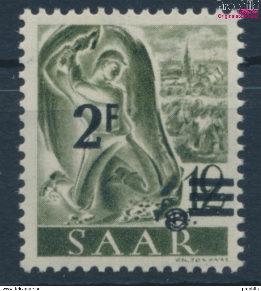 Saarland 229X I, Fallendes Wasserzeichen, Urdruckmarke Postfrisch 1947 Berufe Und Ansichten (10357426 - Usados