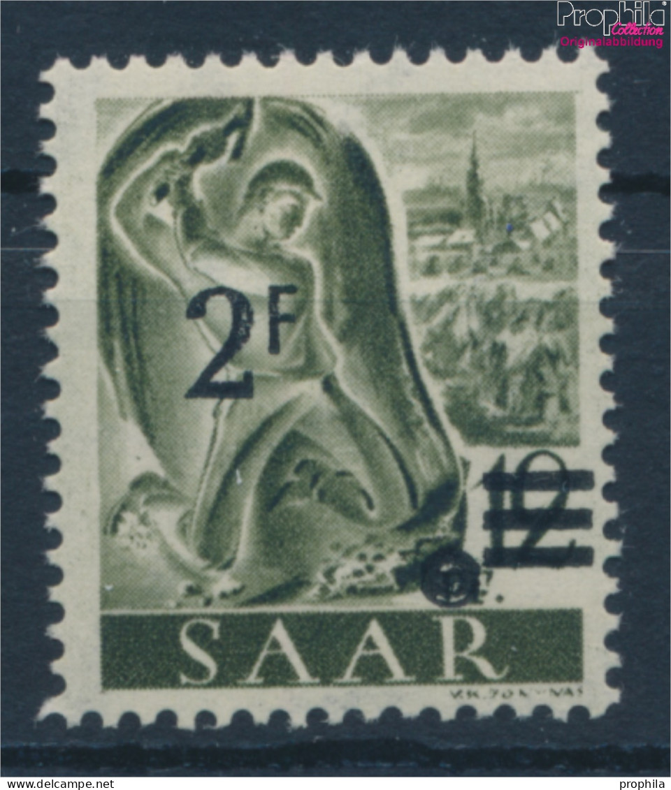 Saarland 229X I, Fallendes Wasserzeichen, Urdruckmarke Postfrisch 1947 Berufe Und Ansichten (10357429 - Usados