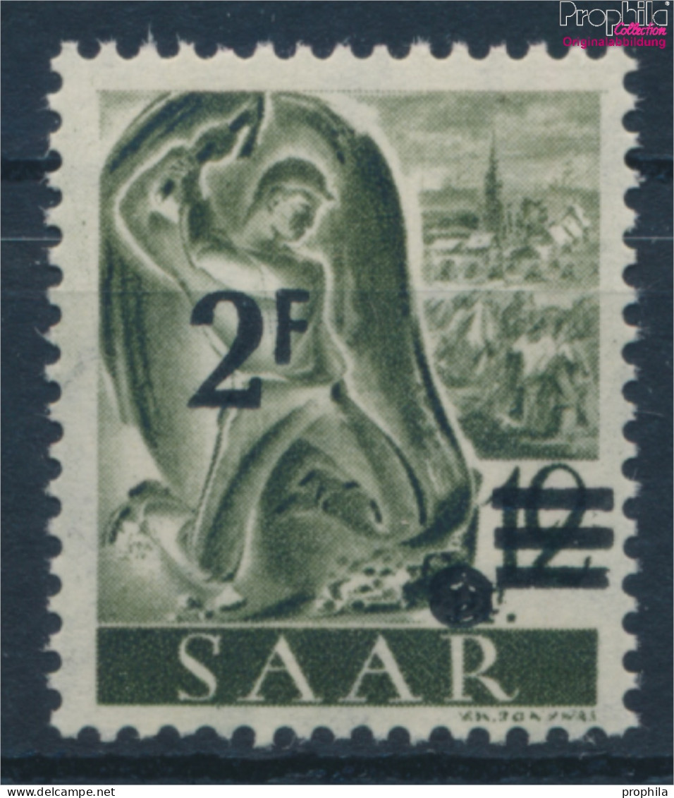 Saarland 229X I, Fallendes Wasserzeichen, Urdruckmarke Postfrisch 1947 Berufe Und Ansichten (10357431 - Usados