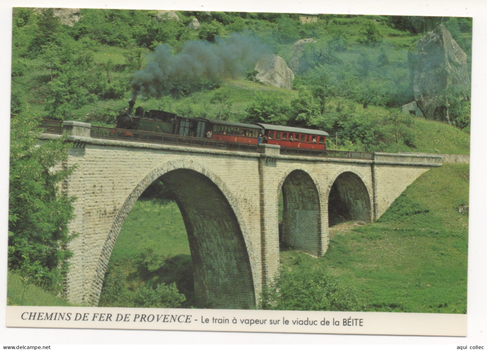 TRAIN À VAPEUR - GARE PUGET-THÉNIERS - LOCOMOTIVE TYPE 230T N° E27 DE 1909 - Eisenbahnen