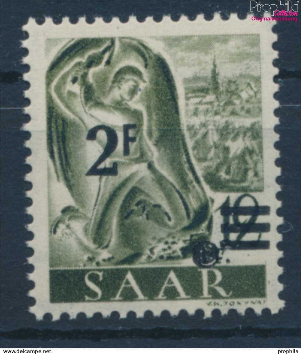 Saarland 229X I, Fallendes Wasserzeichen, Urdruckmarke Postfrisch 1947 Berufe Und Ansichten (10357433 - Gebraucht