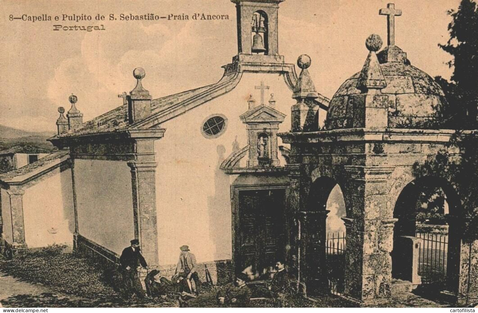 PRAIA D'ÂNCORA - Capela E Púlpito De S. Sebastião  (2 Scans) - Viana Do Castelo