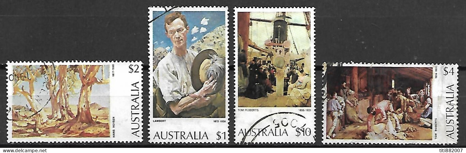 AUSTRALIE   -  1974.  Peintures  .  Oblitérés.  Série Complète - Used Stamps